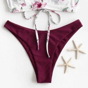 ZAFUL NWT High-cut bikini bottoms size medium